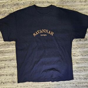 American-vintage Men's Navy T-shirt